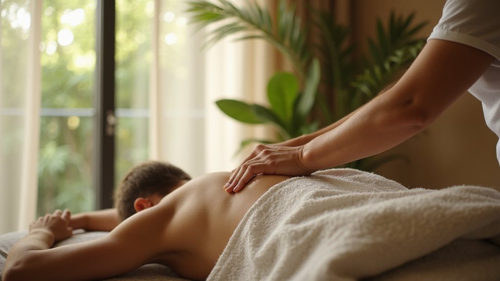 therapeutic massage relieves conditions