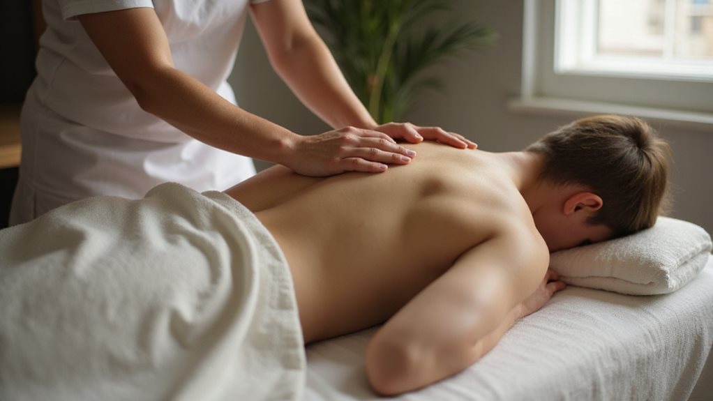 massage enhances pain relief