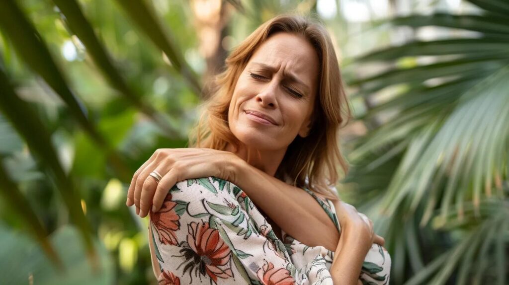 a 44 year old lady frustrated with struggle with muscle pain or tension