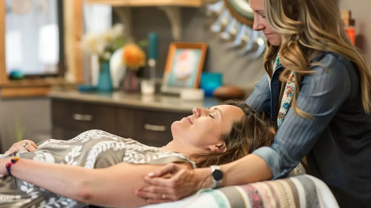 Person booking a same-day massage appointment online at Peaceful Warriors Wellness, showing how easy online scheduling can be